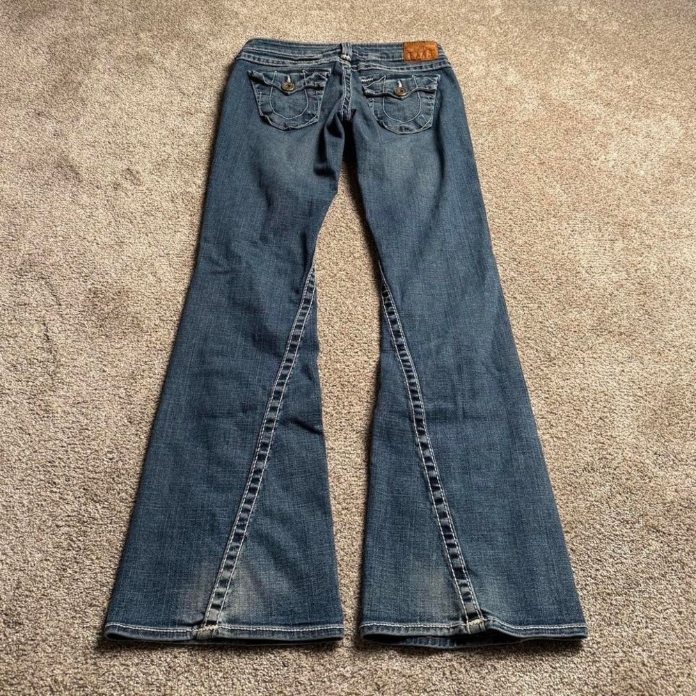 TRUE RELIGION MADE IN USA "JOEY BIG T" LOW RISE BOOTCUT DENIM
